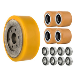 Zestaw kół i rolek do wózka...