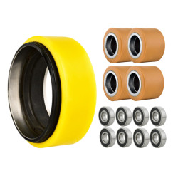 Zestaw kół i rolek do wózka...