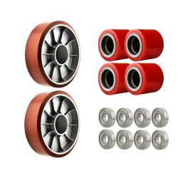 Zestaw kół i rolek do wózka...