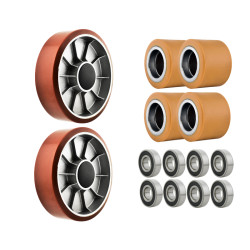 Zestaw kół i rolek do wózka...