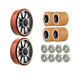 Zestaw kół i rolek do wózka...