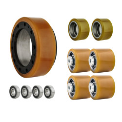 Zestaw kół i rolek do wózka...