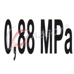 Naklejka Ciśnienie Kół 0,88...